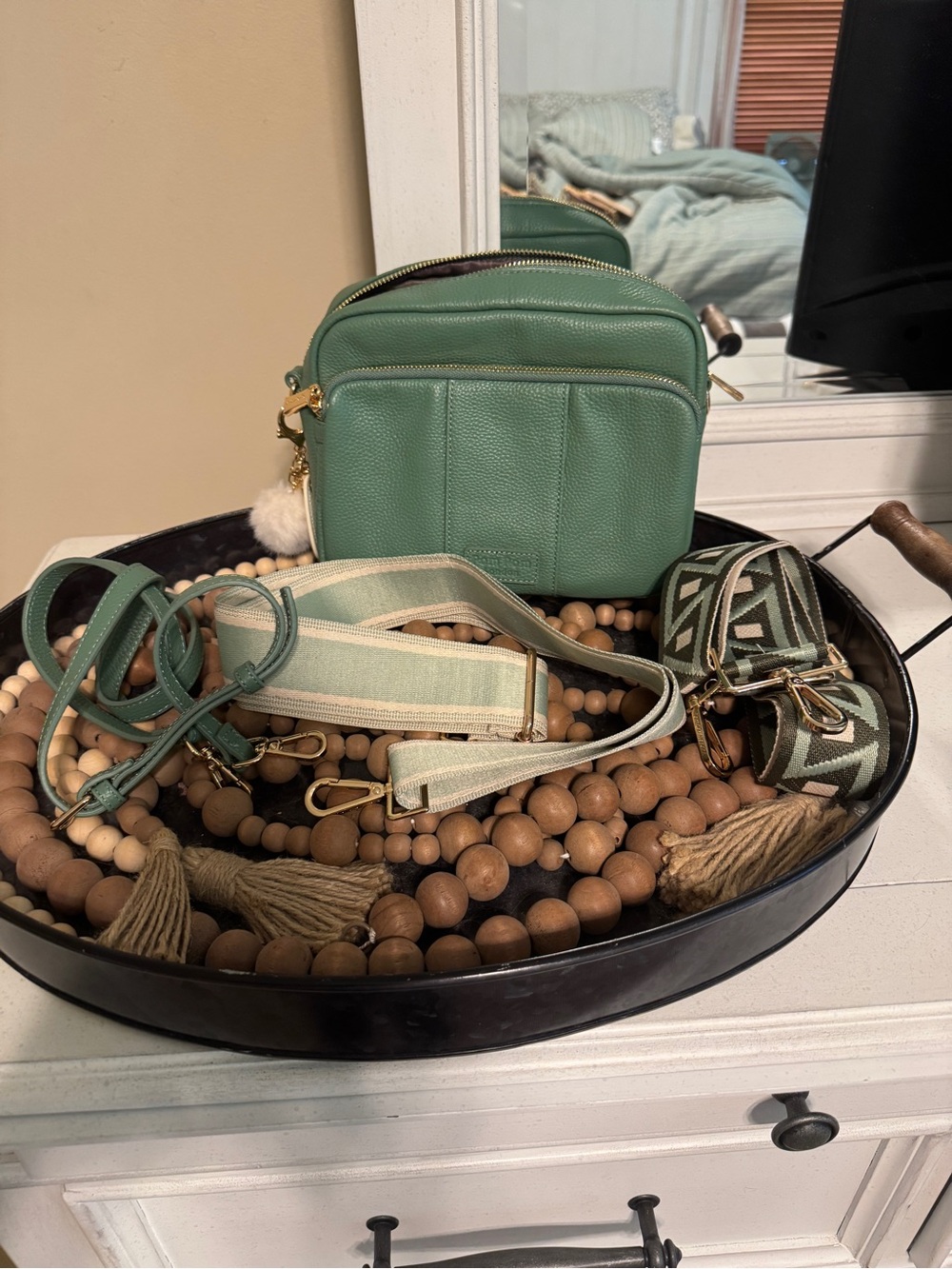 Pom Pom London crossbody, choice of three straps and cardholder - Picture 2 of 2